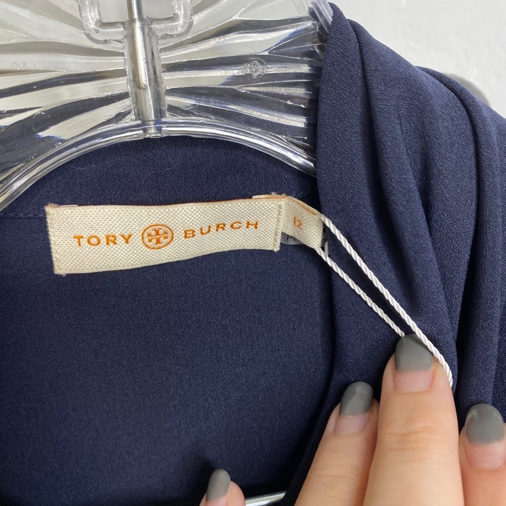 🆕TORY BURCH SLEEVELESS BOW BLOUSE SIZE 12 - Picture 10 of 14